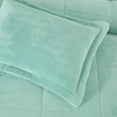 thumbnail image 3 of Chezmoi Collection Ultra-Soft Micromink Sherpa King Size Comforter Set with 2 Pillow Shams, Reversible Plush Bedding Comforter 3-Piece, Aqua, 3 of 9