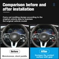 thumbnail image 3 of PENGXIANG 2 Pcs Extension de Volant de Levier de Vitesse Couverture de Levier de Vitesse Résistante à la Chaleur Compatible avec Mercedes Benz A B C CLASS E g GLE, 3 of 6