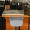 thumbnail image 3 of UPGRATOR 1Pcs Wall-Mounted Folding Waste Bin Rectangular Shape For Business Use Light Grey, 3 of 8