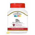 thumbnail image 1 of Suplemento de vitamina D3 de 21st Century Healthcare, 125 mcg, 110 cápsulas blandas, 1 of 7