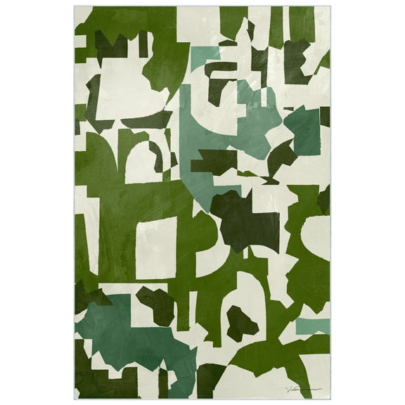 Earthen Patchwork II Washable Abstract Art Area Rug size 5'x8', Power-loomed, Heavenly Softness with Non-Slipping Backing