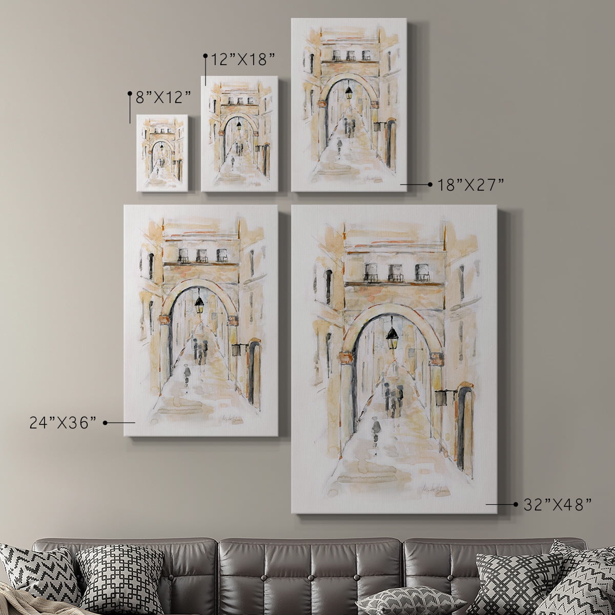 Wexford Home 32 x 48 Venice Market Day I Premium Gallery Wrapped Canvas - Ready to Hang