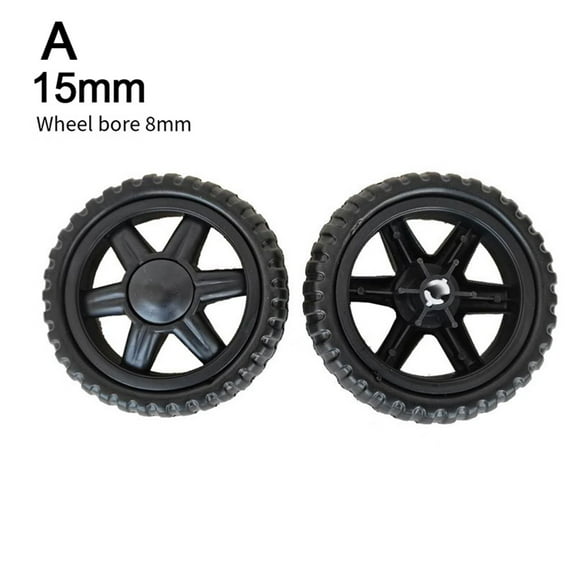 2 Pieces Rubber Caster Wheelbarrow Replacement Wheel for Wagon Hand Truck Mower Cart Replacement Tire Luggage Wheel A