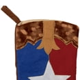 thumbnail image 3 of Northlight 18.5" Brown and Red Texas Flag Cowboy Boot Christmas Stocking, 3 of 6