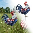 thumbnail image 2 of 4th of July Yard Decorations Outdoor - Patriotic Chicken Yard Signs with Stakes, 3D Independence Day Garden Decor for Patio, Lawn & Home, Cute Rooster Themed Party Supplies, 2 of 4