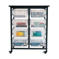 thumbnail image 5 of Luxor Furniture Mobile Bin Storage Unit - Double Row with Large Clear Bins, 5 of 6