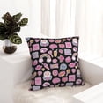 thumbnail image 6 of Yiaed Elements Print Pillow Covers Super Soft Decorative Square Throw Pillow Covers Case Cushion Covers for Sofa Couch Bedroom Car Decor（No pillow core）-20"x20", 6 of 7