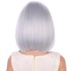 thumbnail image 4 of Peluca PATTNIUM Grey Bob para niñas y niños, pantalones cortos Bob Grey con flequillo, 4 of 7