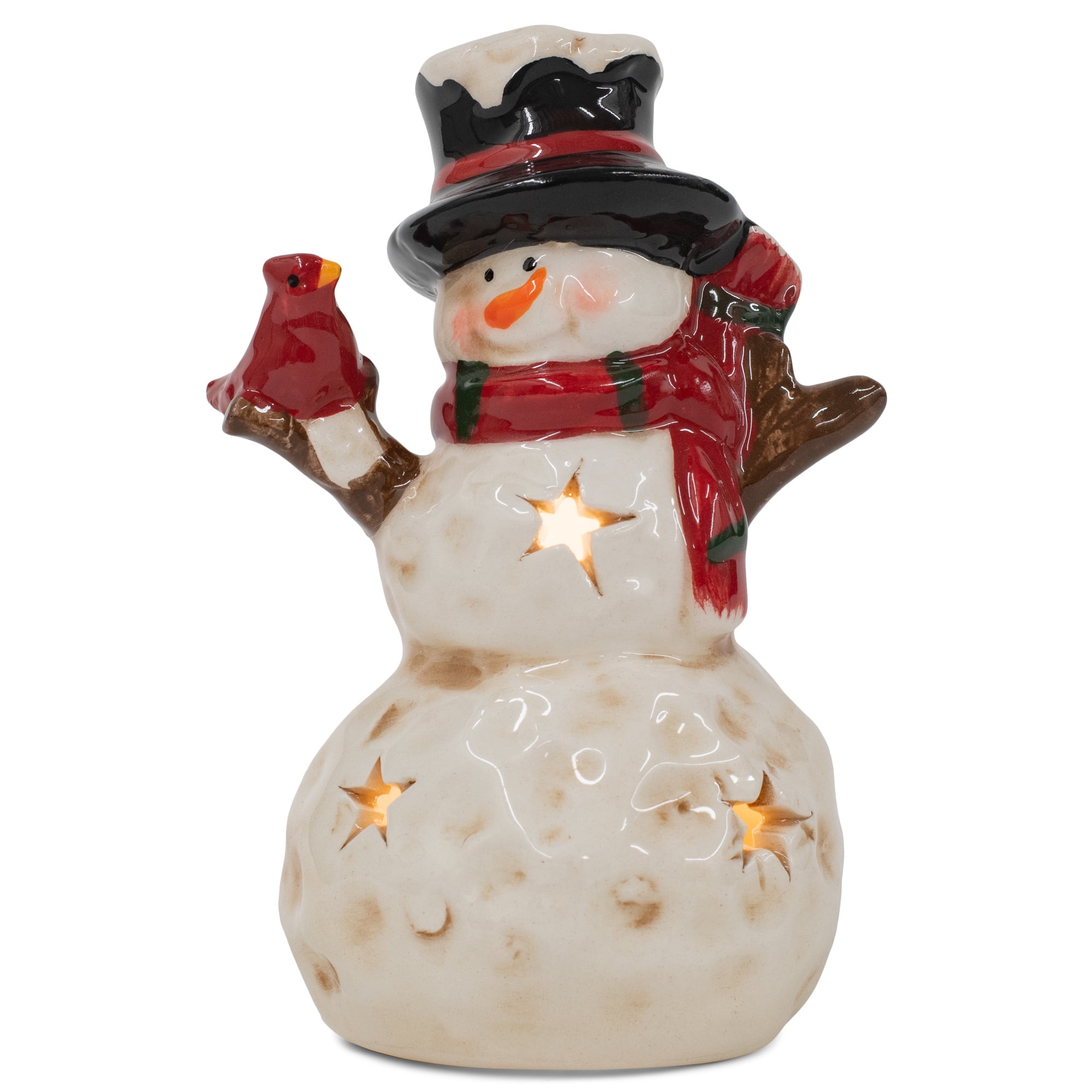 10 White Snowman full figured Decorative soaps