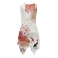 thumbnail image 6 of Uorisanigo Koi Fish Lotus Ink Matching Couple Outfits Men's Button Up Shirt Size 5XL Comfort Summer Beach Tops Large Tall Shirts and Womens Sleeveless Tank Hawaiian Dress with Pocket, 6 of 7