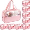 thumbnail image 7 of 9 Pcs Translucent Make  Bag Toiletry Organizer for Women Men Waterproof Portable Cosmetic Travel Bag with Hanging Handles, 7 of 7