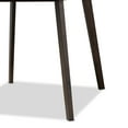 thumbnail image 6 of Baxton Studio Britte Mid-Century Modern Dark Grey Fabric Upholstered Dark Oak Brown Finished 5-Piece Wood Dining Set, 6 of 8