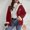 Z05, variant on Women's Plus Size Winter Cardigan Double Faced Fleece Hooded Short Top