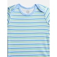 thumbnail image 3 of Wonder Nation Organic Cotton Baby Gender Boy 4PK Short Sleeve Body Suit, Sizes 0/3 Months-6/9 Months, 3 of 5