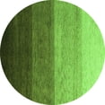 thumbnail image 1 of Ahgly Company Indoor Round Abstract Green Modern Area Rugs, 4' Round, 1 of 4