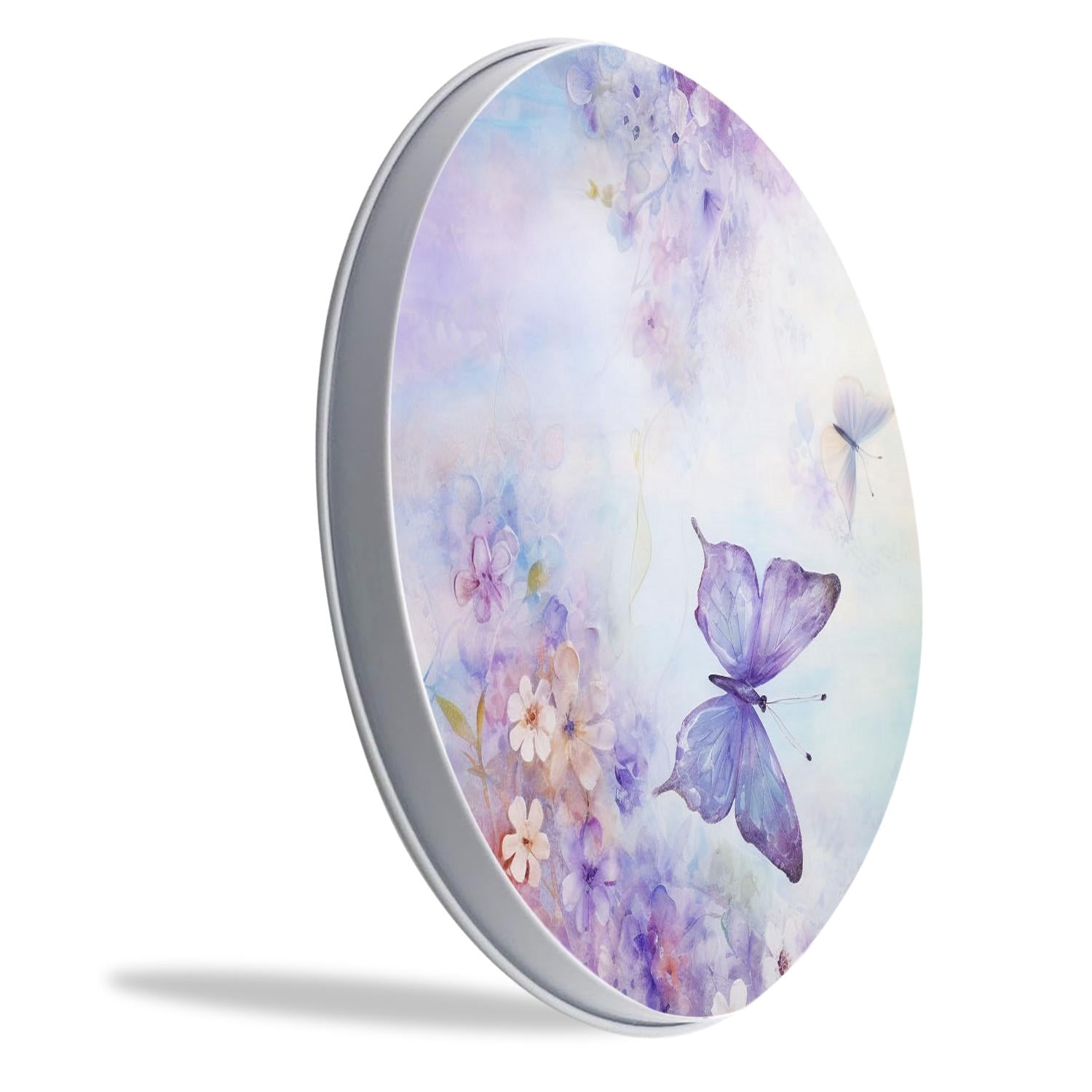 Decorative Stove Burner Covers 4 Pcs Metal Round Stove Burner Covers 8Inch And 10Inch for Home Decor Cooktop Decorative ,Floral Butterfly Elegant design