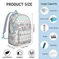 thumbnail image 5 of Unisex Print Bohemian Backpack, Boho Zipper Bag with Front Pocket, Lightweight Rucksack for School University Work Commute, Great Gift Idea, 5 of 5