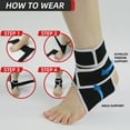 thumbnail image 3 of KkaFFe Ankle Support Brace for Men & Women Ankle Sleeve Adjustable Compression Activity & Recovery Support​ One Size Fits Most Gray, 3 of 10