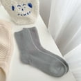 thumbnail image 2 of Jamicy Crew Socks for Women Soft Solid Color Mid-Cut Socks for Women Winter Thickened Warmth Home Warmth New Year Socks, 2 of 2