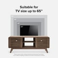 thumbnail image 3 of mopio Ensley TV Stand, Mid Century Modern for 55/60/65 inch TV, Farmhouse TV Stand, Entertainment Center with Storage, TV and Media Console for Living Room (Walnut, 59" Tall), 3 of 14