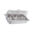 thumbnail image 3 of Tnarru Buffet Chafer Set Chafing Buffet Chafer Set Parties Catering Events Banquet Rectangular Catering Stainless Steel Chafing Dish 3 slots, 3 of 8