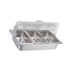 thumbnail image 3 of Chafing Buffet Chafer Set Buffet Chafer Set Bandeja de comida Eventos con tapa Chafers rectangulares Cocina Banquete Comedor Comida Chafer 3 ranuras, 3 of 9