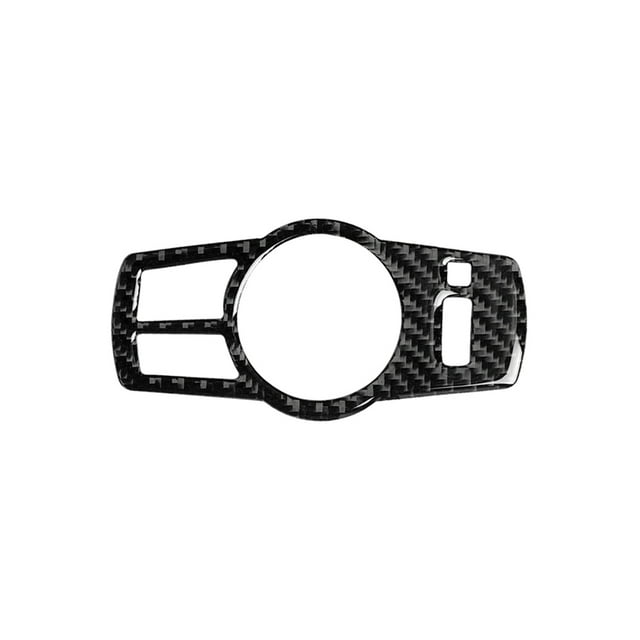 Replacement for F10 F07 F01 F25 F26 Carbon Fiber Interior Headlight Button Decorative Cover Car Styling Sticker 5 Series