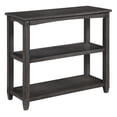 thumbnail image 1 of Scranton & Co 3-Shelf Console Table in Slate Gray Solid Wood Finish, 1 of 8