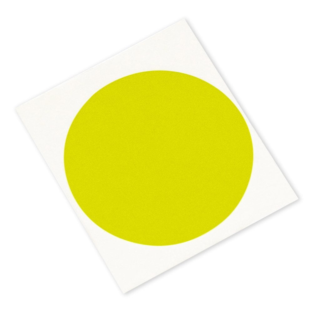3M 301+ CIRCLE5.000100 Performance Masking Tape 3M 301+ , 5.000 Diameter Circles, Yellow Pack of