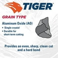 thumbnail image 6 of Tiger® AO Cutting Wheel, 4-1/2 in dia x 3/32 in Thick, 7/8 in Arbor, A36S, Type 27 Pack of 25, 6 of 7