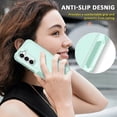 thumbnail image 5 of Allytech Rugged Hybrid Case for Samsung Galaxy S23 FE, Heavy Duty [Support Wireless Charging] [Soft TPU + Hard PC] Anti-Scratch Non-Slip Shockproof Protective Case for Samsung Galaxy S23 FE, Green, 5 of 8