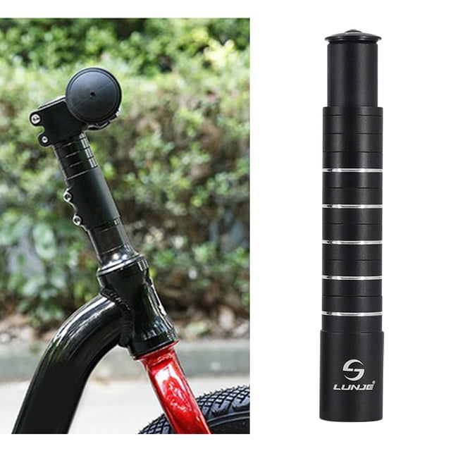 Extensor de vástago de horquilla de bicicleta de aleación de aluminio, elevador de vástago de bicicleta MTB, elevador de manillar apto para vástago de 210 mm Macarena Elevador de manillar de bicicleta