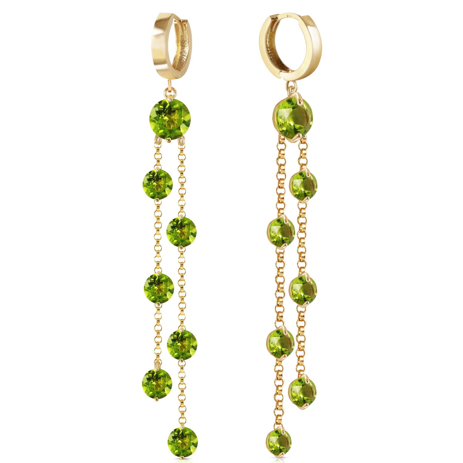 Galaxy Gold GG 9.5 CTW 14k Solid Rose Gold Freshwater-cultured Pearl Earrings with Natural Emeralds 