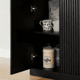 thumbnail image 7 of Hassch 67 Inch Large Buffet Sideboard with 6 Doors, Farmhouse Coffee Bar Cabinet, Modern Storage Cabinet for Kitchen, Dining Room, Living Room, Black, 7 of 7