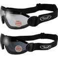 thumbnail image 1 of 2 Flare Padded Riding Goggles Black & 1 Clear Lens & 1 Smoke Lens, 1 of 3