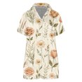 thumbnail image 4 of MEICHEN Lounge Set for Women 4Pcs Womens Satin Silky Pajama Sets Short Sleeve Shirt XS-4XL Pajamas Set Soft Loungewear Sleepwear Summer Essentials Fashion Sleepwear, 4 of 4
