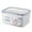 1pc-Blue, variant on Food Storage Containers, Refrigerator Organizer Bins, Airtight Plastic Containers for Pantry & Kitchen Organization,BPA-Free for Cereals Meat Salad Berry Lettuce Storage