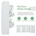 thumbnail image 5 of Aukfa Shoe Cabinet with 4 Flip Drawers and 2 Storage Drawers - White, 5 of 10