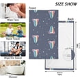 thumbnail image 3 of Cute Lgbtq Rainbow Tongue Patterned Hand Towels 2 PCS, Cotton Bath Towel for Drying Face Hands Body ,Absorbent Lightweight Towels for Bathroom Ktichen Travel Gym, 16"x28", 3 of 7