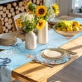 thumbnail image 4 of Blue Coastal Seahorse Round 15 Inch Placemats Set of 2, Summer Beach Starfish Botanical HeatResistant Non Slip Place Mats for Dining Table, Wipeable Braided Kitchen Table Mats for Housewarming, 4 of 9