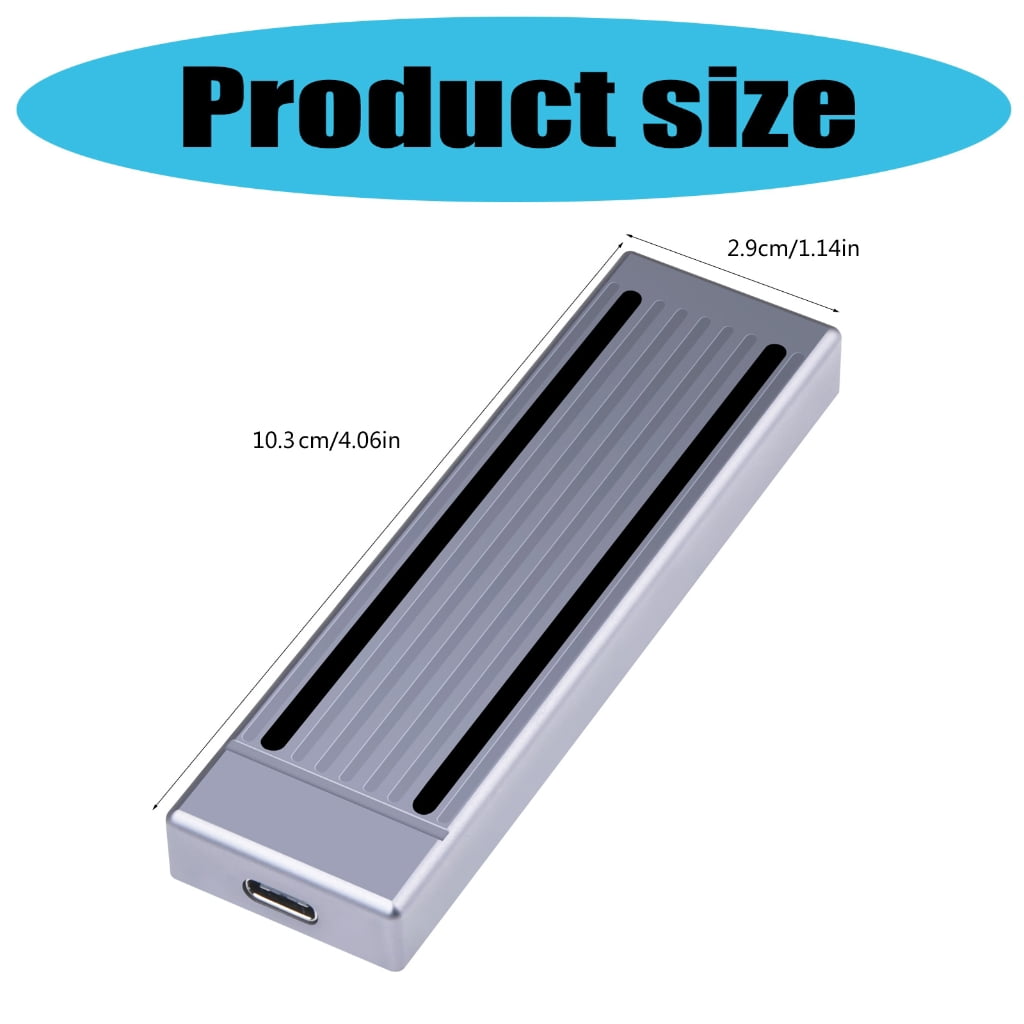 Aluminum M.2 NVMe Enclosure For PCIe SSDs With M Key/M&B Key Interfaces Compatibility And Multicolor Argb Lighting