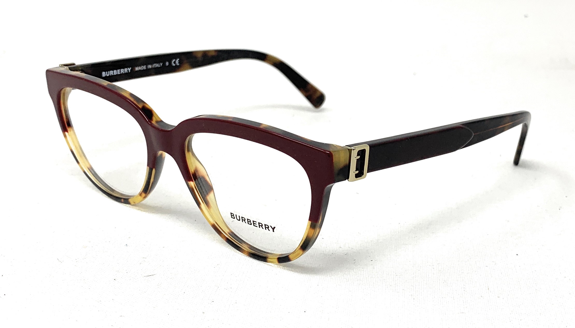 Burberry EYEGLASSES BE2357F-3984-54 New with case BURBERRY BE2357F 3984 Esme Check Red Havana Demo Lens 54 mm  main image 2