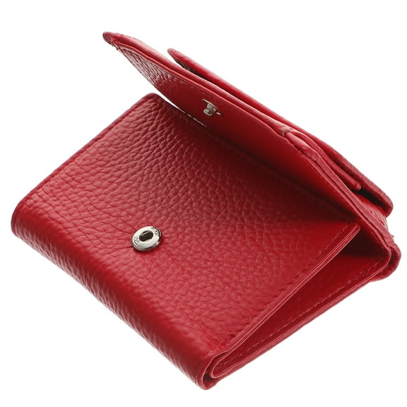 unbranded  Portable Pouch Mini Wallet Slots Handbags Purses Travel Woman Red