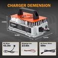 thumbnail image 3 of 48V 25A Lithium Battery Charger for 38.4V LiFePO4 Battery, IP65, AC-DC Smart Charger with Anderson Connector, for Golf Cart, Forklift, Electric Outboard, Boat, Solar, RV, Off-Grid, 36V Trolling Motor, 3 of 10