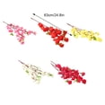 thumbnail image 3 of Flores artificiales Wosthever 10 piezas rama de flor de cerezo decoración interior y exterior Rojo, 3 of 6