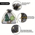 thumbnail image 4 of iMucci 30pcs Black Moon and Star Printed Drawstring Organza Bags 3.5x4.7 Inches Small Gift Bags for Candy Jewelry Party Favors Cosmetics and Festive Celebrations, 4 of 6