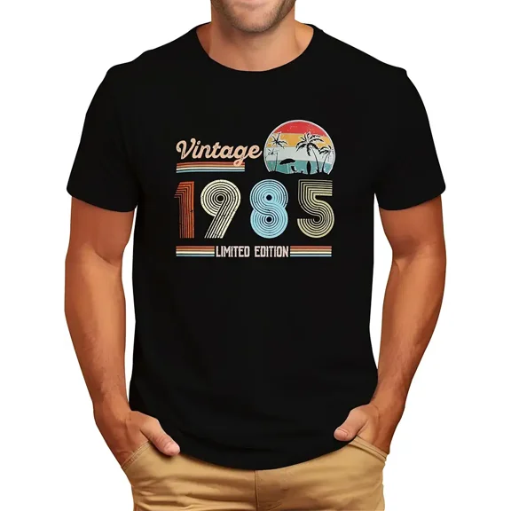 Venrcoxz 1985 T Shirts Funny 40th Birthday Gifts for Men Retro 40th Birthday Party Favors Ideas