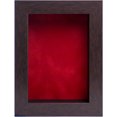thumbnail image 2 of 9x12 Shadow Box Frame In Brown With A 1 3/4" Usable Depth Includes Red Suede Acid-Free Backing, UV, 2 of 6