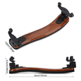 thumbnail image 4 of 6X Repose-Épaule de Violon Support Professionnel 3/4 4/4 Réglable en Bois d'Érable Accessoires de Violon, 4 of 7