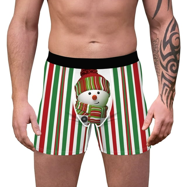 TheFound Men? S Slips de Sport Imprimés à la Taille Moyenne Boxer Slips
